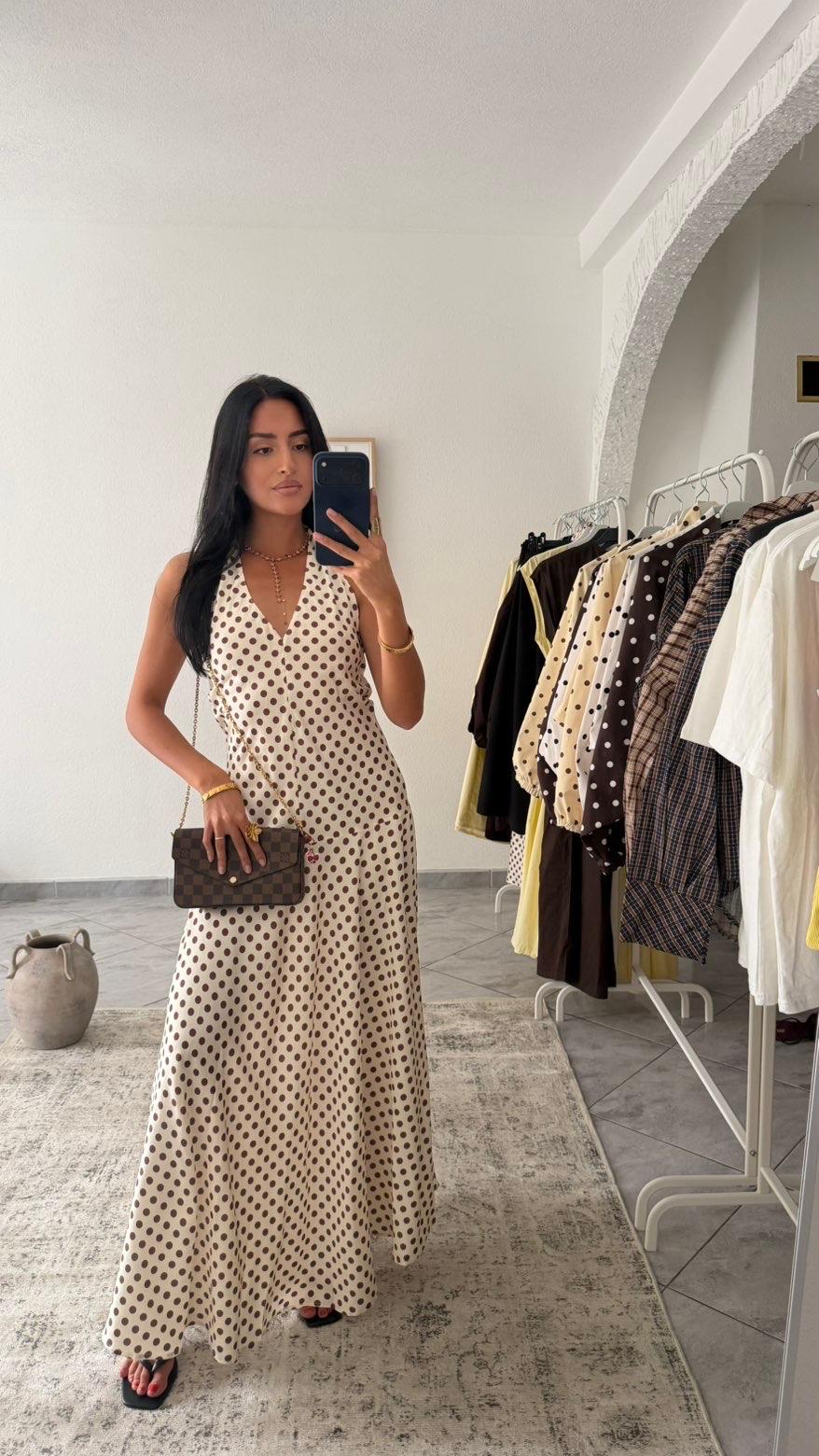 Robes longue petit pois