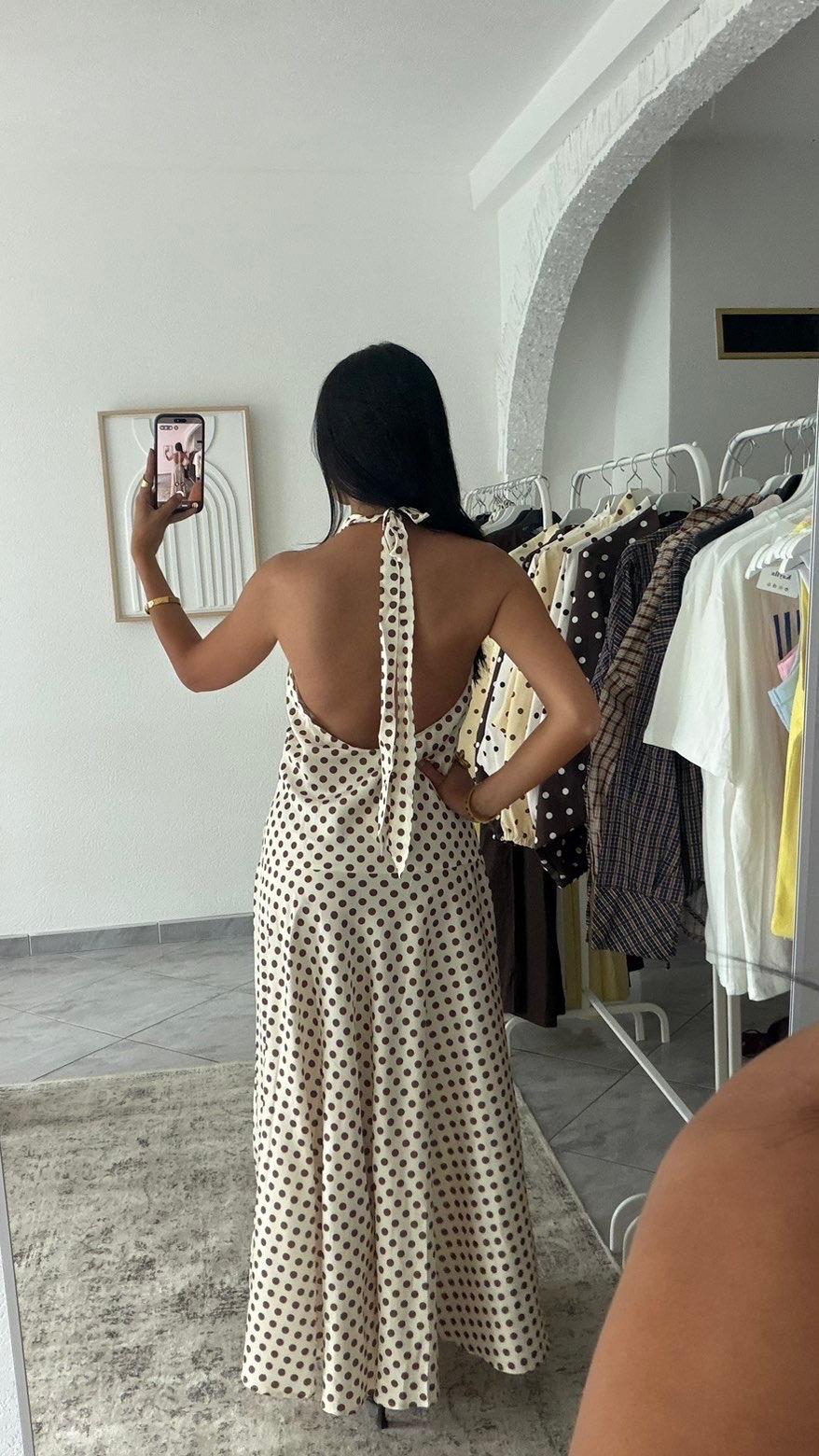 Robes longue petit pois
